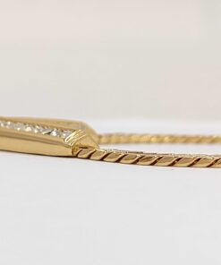 Side profile of the chevron station and attached herringbone chain.