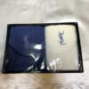 Yves Saint Laurent Two-Tone Embroidered Towel Set in Box