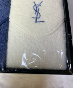 Yves Saint Laurent Two-Tone Embroidered Towel Set in Box, additional view 6