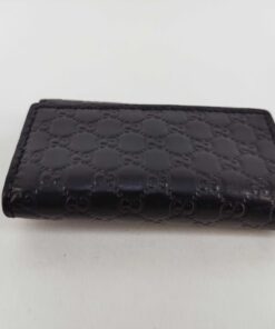 Gucci Navy Microguccissima Leather 6-Ring Key Case Key Holder, additional view 7
