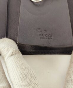 Gucci Navy Microguccissima Leather 6-Ring Key Case Key Holder, additional view 10