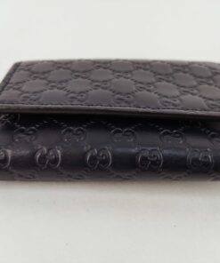 Gucci Navy Microguccissima Leather 6-Ring Key Case Key Holder, additional view 5