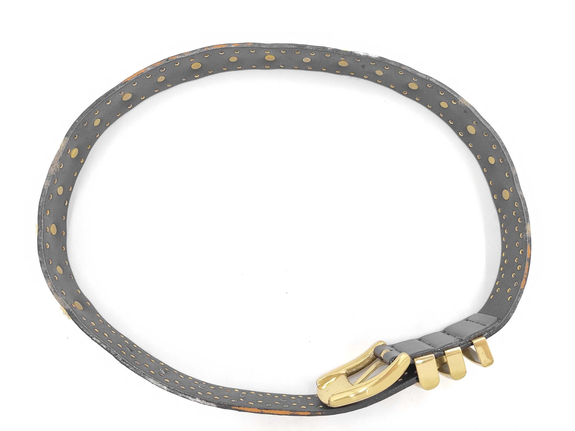 Gianni Versace Medusa Crystal Studded Leather Belt, additional view 2