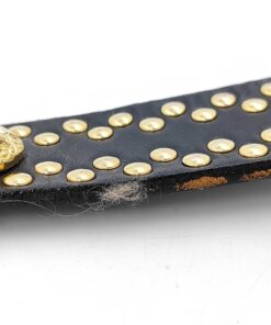 Gianni Versace Medusa Crystal Studded Leather Belt, additional view 5