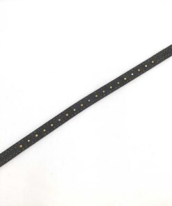 Gianni Versace Medusa Crystal Studded Leather Belt, additional view 4