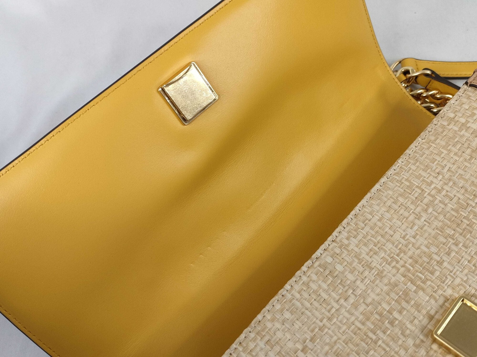 Tory Burch Limited Edition Printed Straw Fleming Convertible Shoulder Bag image 8