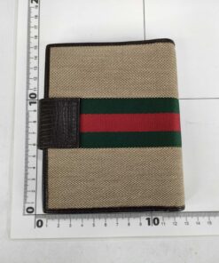 Alternative view of Gucci Beige and Brown Canvas Web Agenda Cover