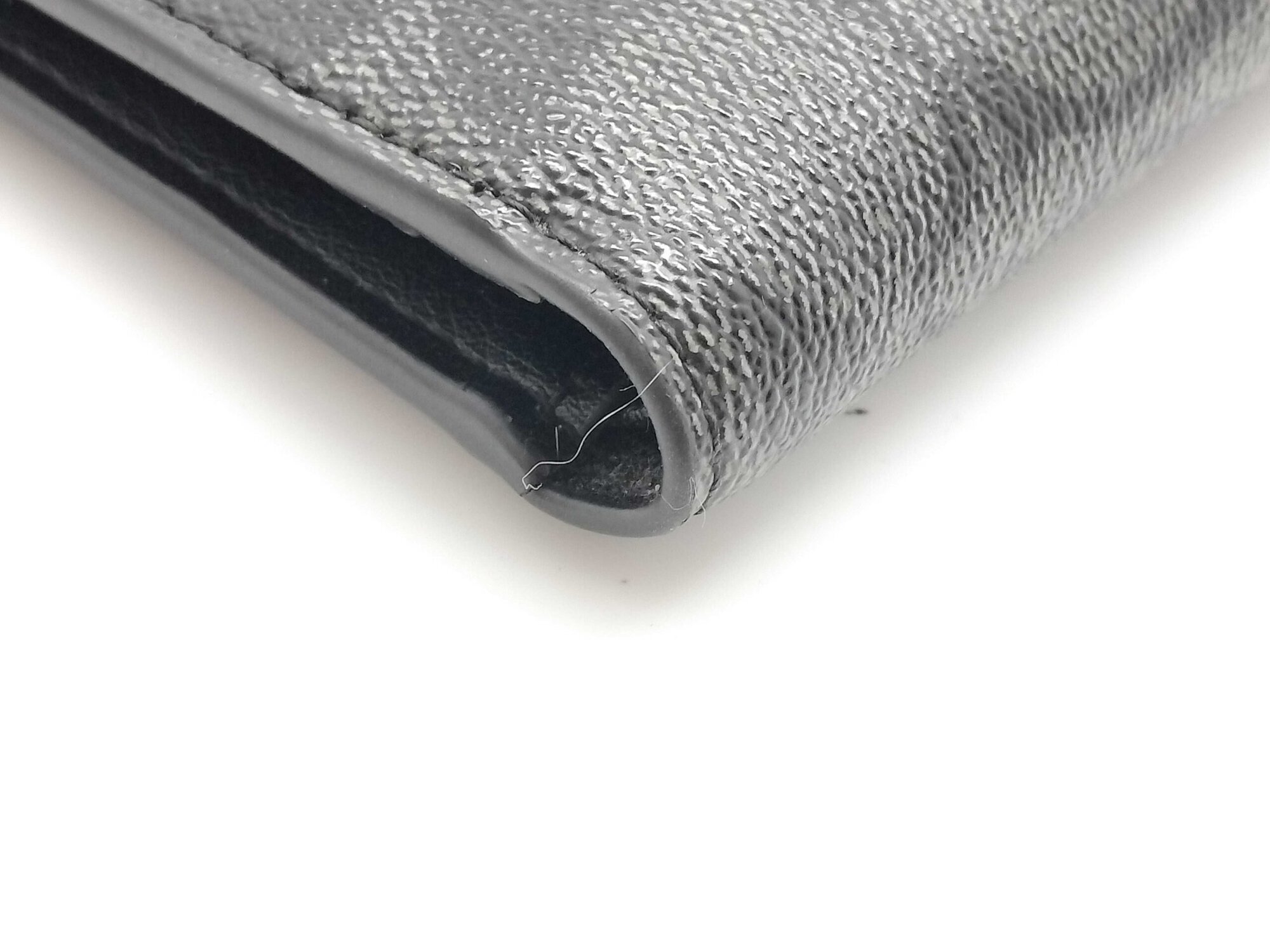 Coach Charcoal Black Signature Canvas Compact Bifold Wallet with Coin Pocket - Image 3