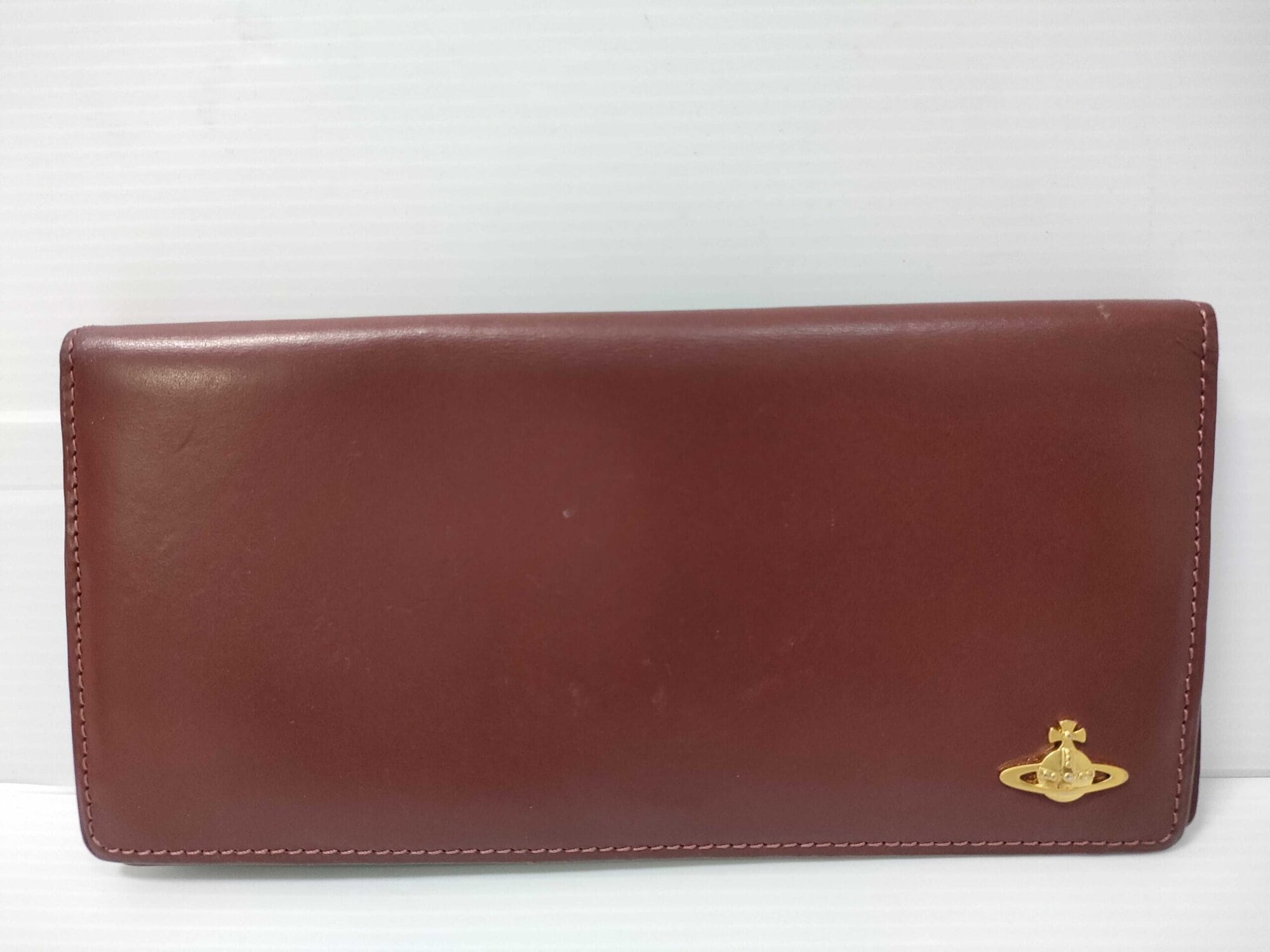 Vivienne Westwood Chestnut Brown Smooth Leather Long Continental Wallet