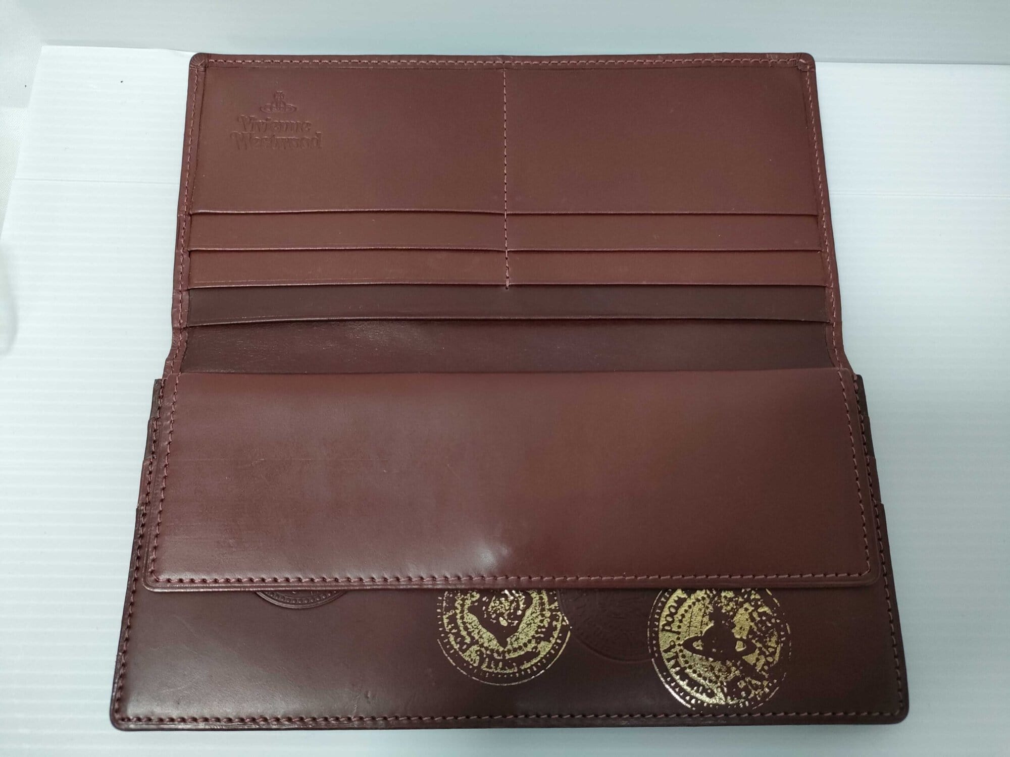 Vivienne Westwood Chestnut Brown Smooth Leather Long Continental Wallet - Image 7