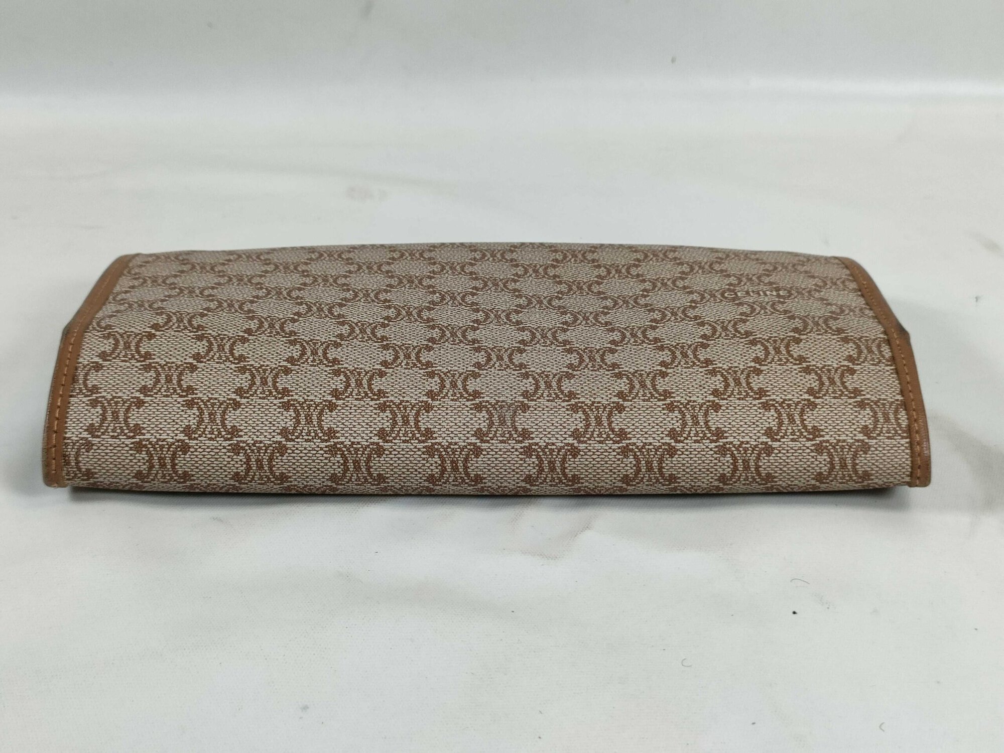 Vintage Celine Macadam Canvas Long Kiss-Lock Continental Wallet - Image 5