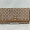 Vintage Celine Macadam Canvas Long Kiss-Lock Continental Wallet