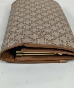 Vintage Celine Macadam Canvas Long Kiss-Lock Continental Wallet - Image 6