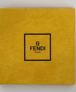 Fendi Zucca Monogram Belt & Chain Print Cotton Pocket Square Handkerchief - Image 10