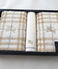 Vintage Burberry London Nova Check 3-Piece Face & Wash Towel Set