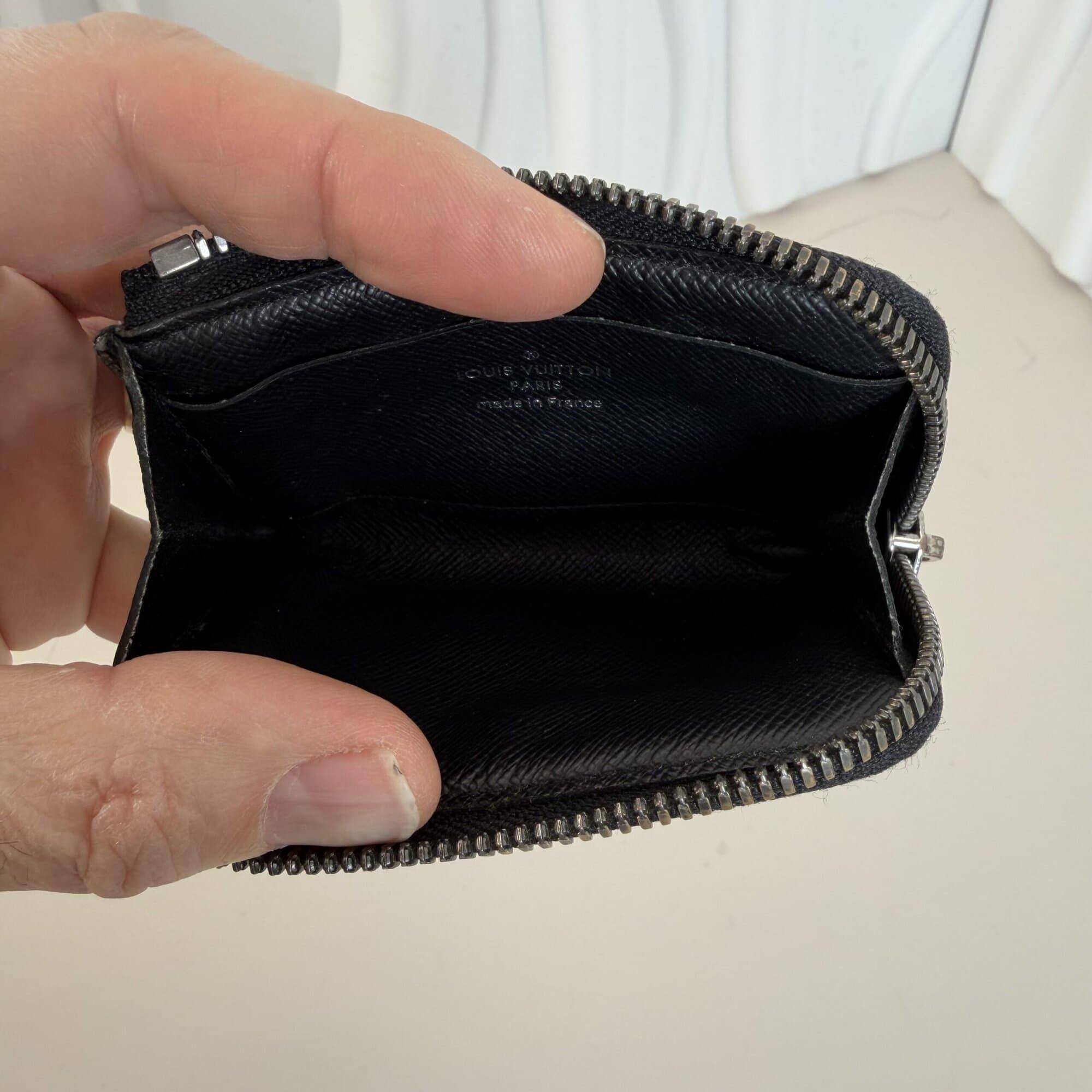 Louis Vuitton Monogram Eclipse Porte Monnaie Jour (or Pochette Clé) coin/key case image 3
