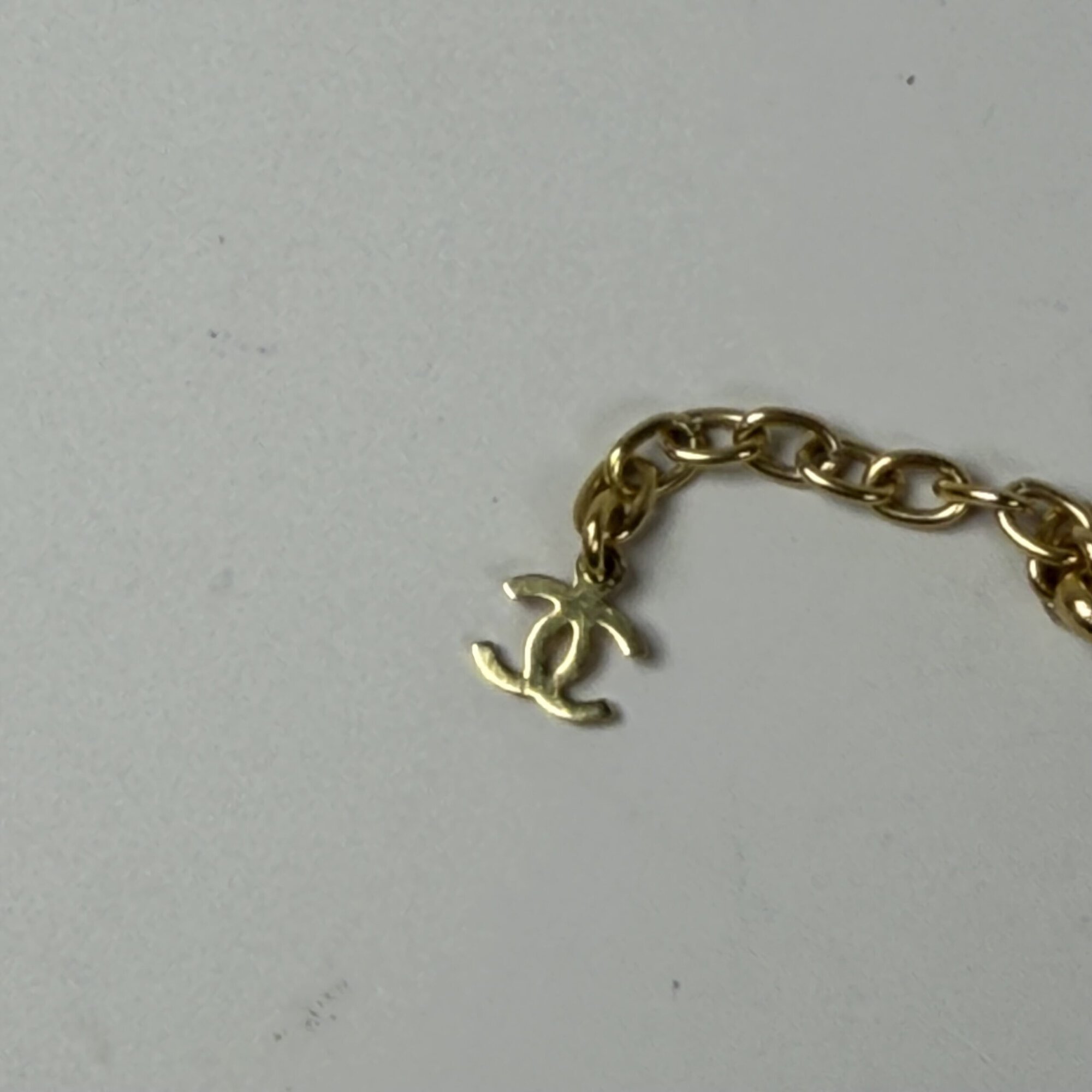 Chanel Coco Mark Faux Pearl Drop Pendant Necklace Vintage - Image 3