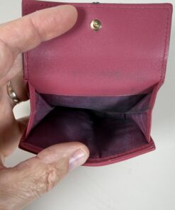 Christian Dior Lady Dior Lotus Wallet Cannage Lambskin Fuchsia Pink Gold - Image 7