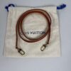 Louis Vuitton Vachetta Leather Thin Crossbody Bag Strap Gold Hardware W/Dust Bag 47 in