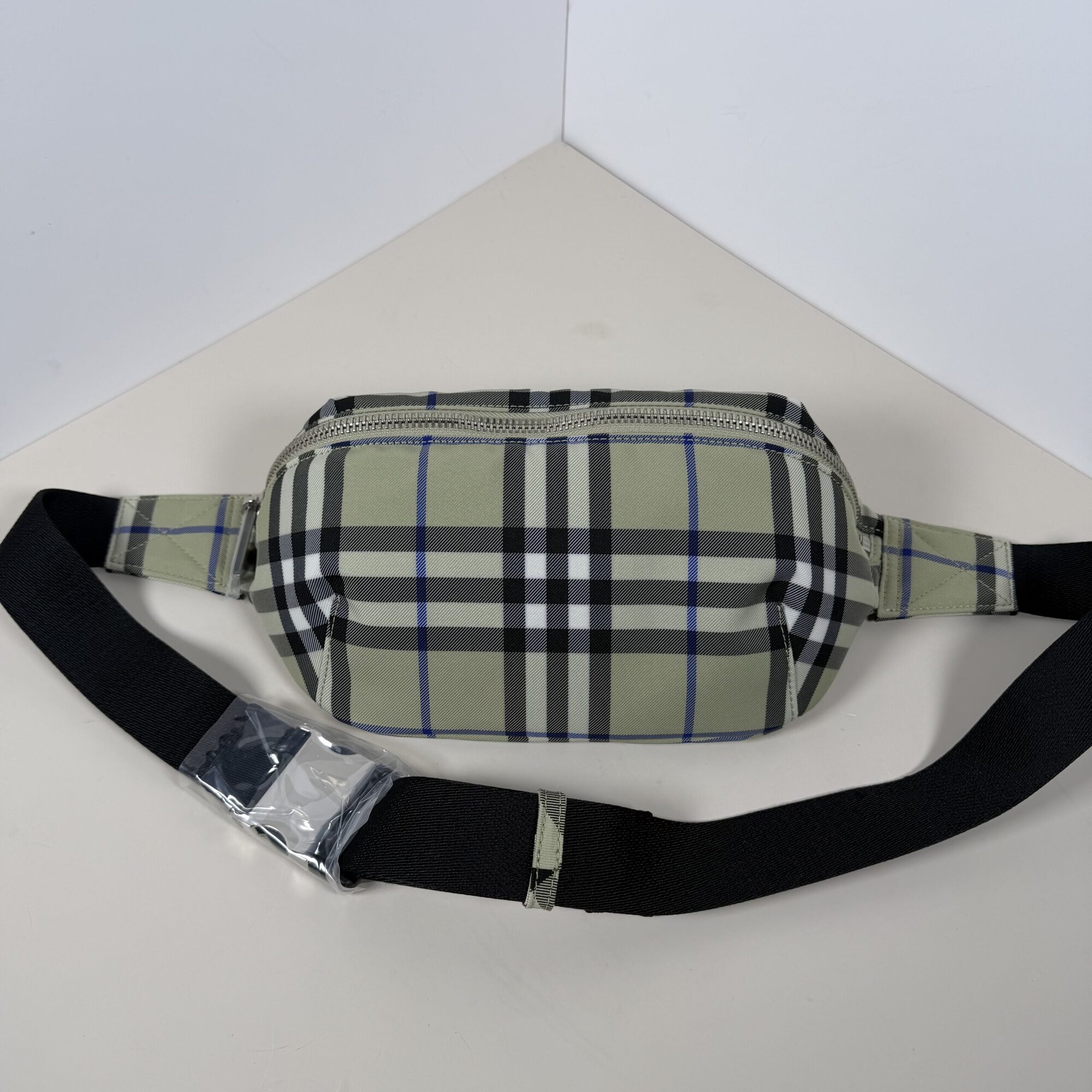 Burberry Lichen Green Check Medium Talbot Bum Bag