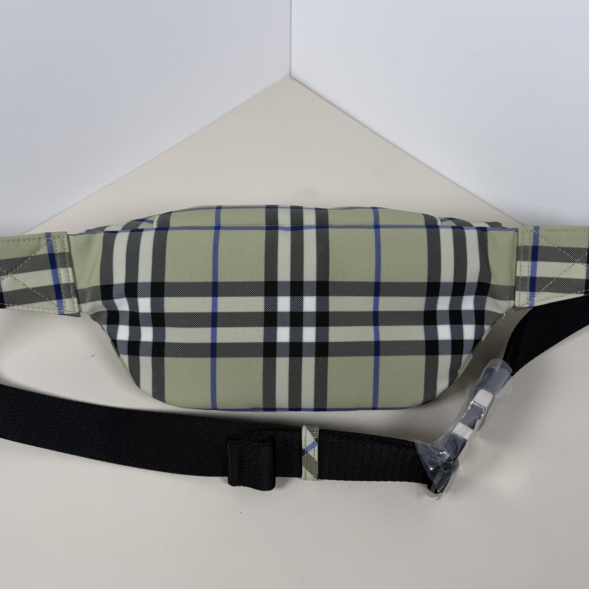 Burberry Lichen Green Check Medium Talbot Bum Bag - Image 3