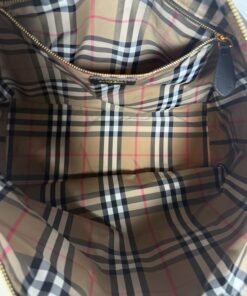 Burberry Black Nylon LG Zip Tote - Image 7