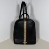 Brahmin Black Smooth Leather Dartmouth Stripe Hybrid Backpack