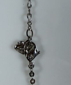 Swarovski Silver Tone Clear Crystal Marquise Leaf & Drop Pendant Necklace