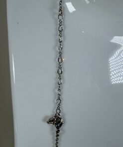 Swarovski Silver Tone Clear Crystal Marquise Leaf & Drop Pendant Necklace