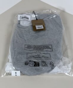 Burberry NWT Pale Grey Melange Jenson Embroidered Logo T-Shirt