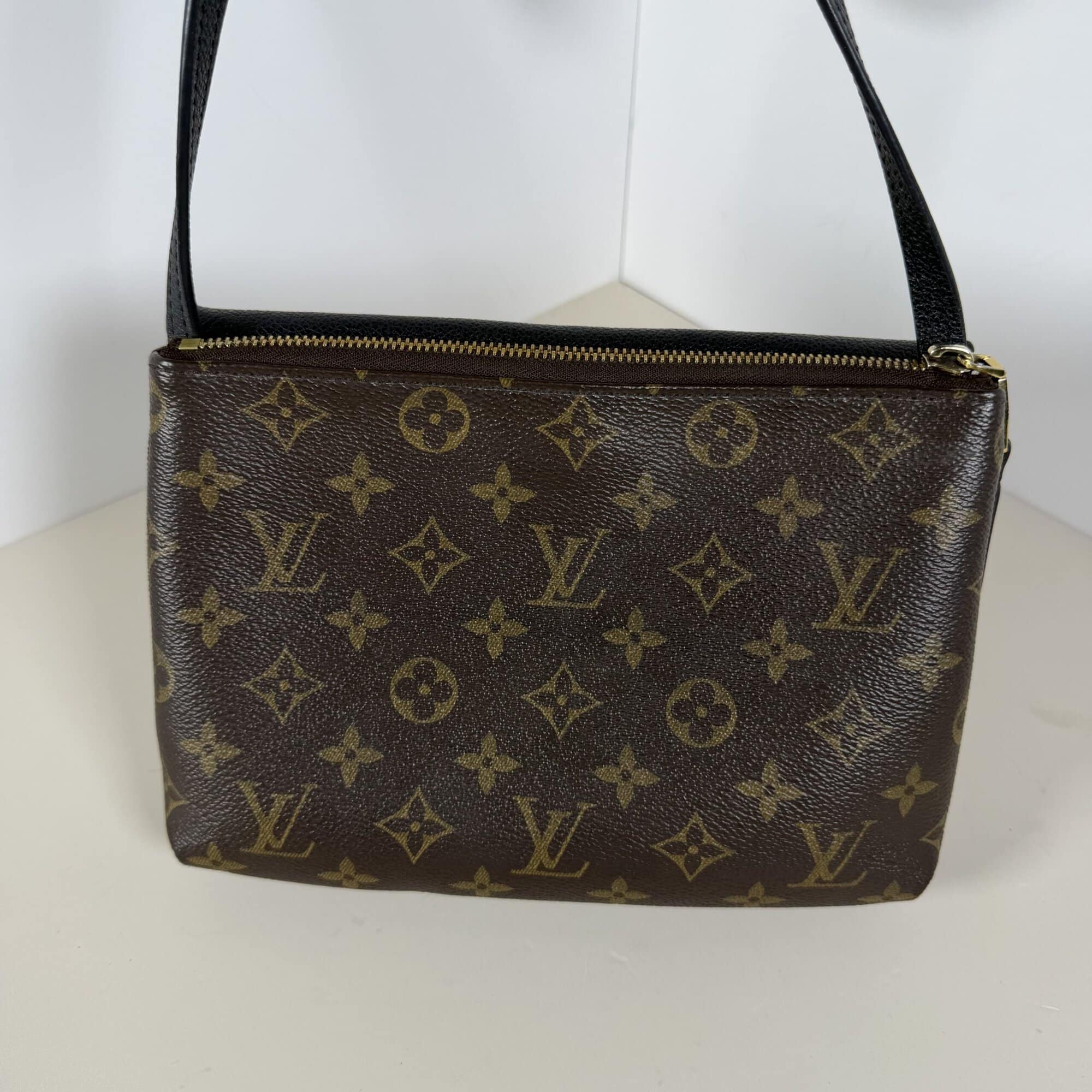 Louis Vuitton Monogram Noir Black Leather Twice Pochette Crossbody Bag - Image 3