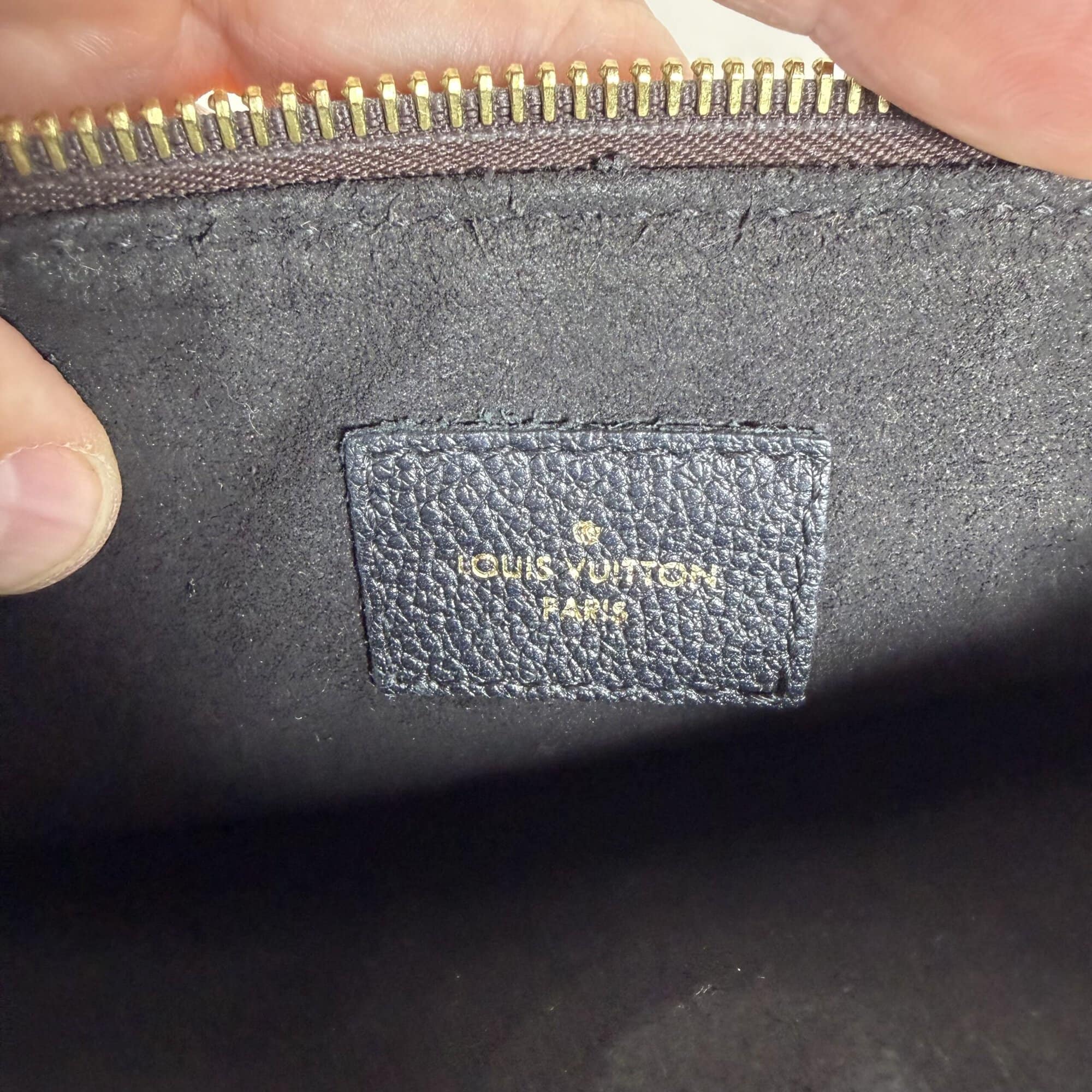 Louis Vuitton Monogram Noir Black Leather Twice Pochette Crossbody Bag - Image 11