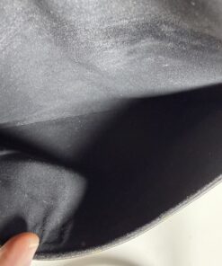 Louis Vuitton Monogram Noir Black Leather Twice Pochette Crossbody Bag - Image 13