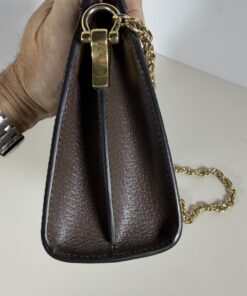 Gucci Small GG Supreme Ophidia Chain Shoulder Bag - Image 6