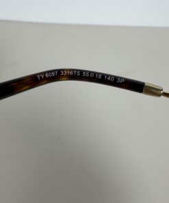 ory Burch Gold Polarized Brown Gradient Butterfly Sunglasses