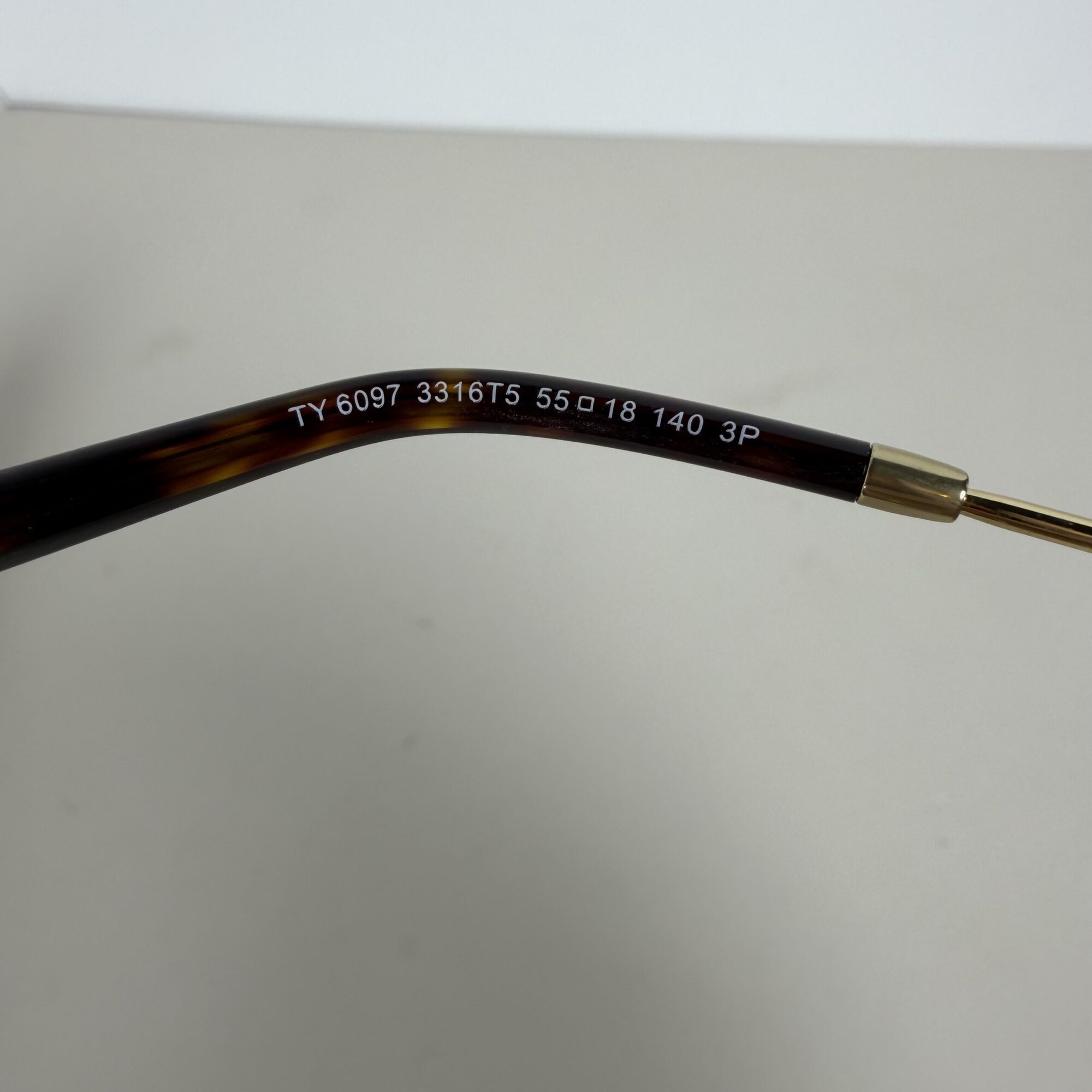 ory Burch Gold Polarized Brown Gradient Butterfly Sunglasses