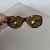 Versace Havana Round Oval Bronze Lens Sunglasses