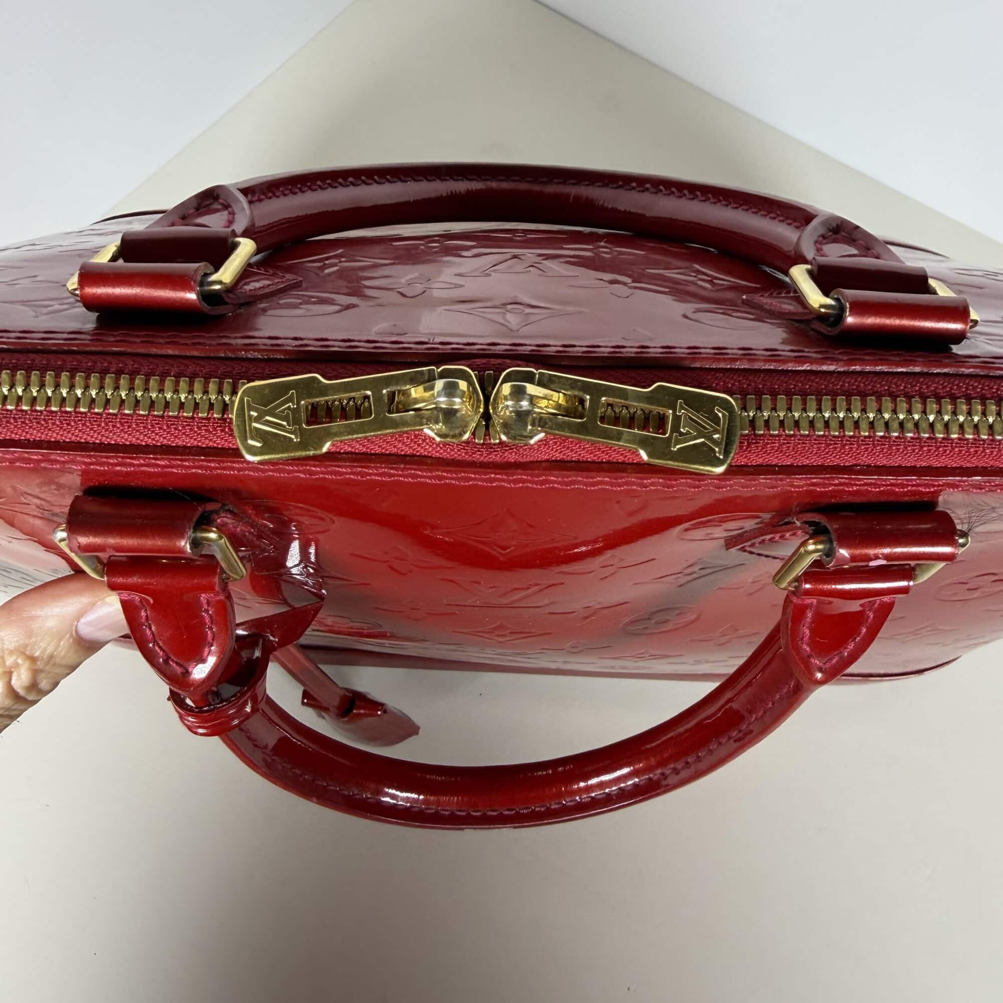 Louis Vuitton Pomme d'Amour Monogram Vernis Alma GM Bag image 9