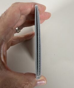 Gucci Metallic Silver GG Emblem Leather Pocket Card Holder
