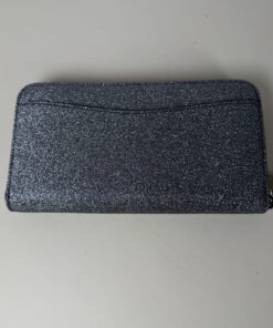 Kate Spade New York Lola Dusk Navy Glitter Large Continental Zip-Around Wallet