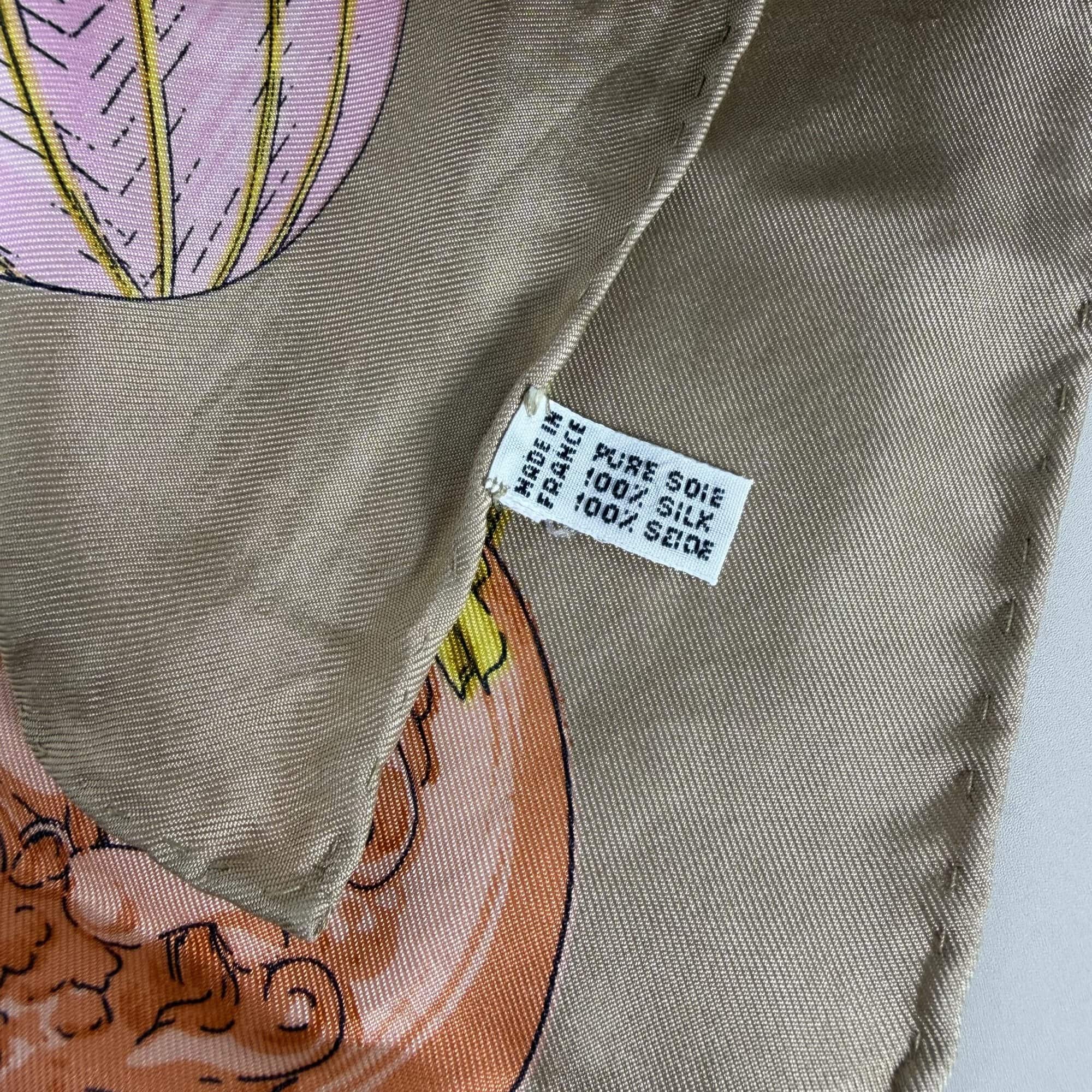 Vintage Celine Paris Baroque Jewel Easter Egg Motif Silk Scarf image 4