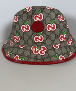 Gucci GG Supreme Monogram Les Pommes Apple Bucket Hat