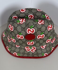 Alternative view of Gucci GG Supreme Monogram Les Pommes Apple Bucket Hat