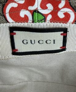 Gucci GG Supreme Monogram Les Pommes Apple Bucket Hat - Image 7
