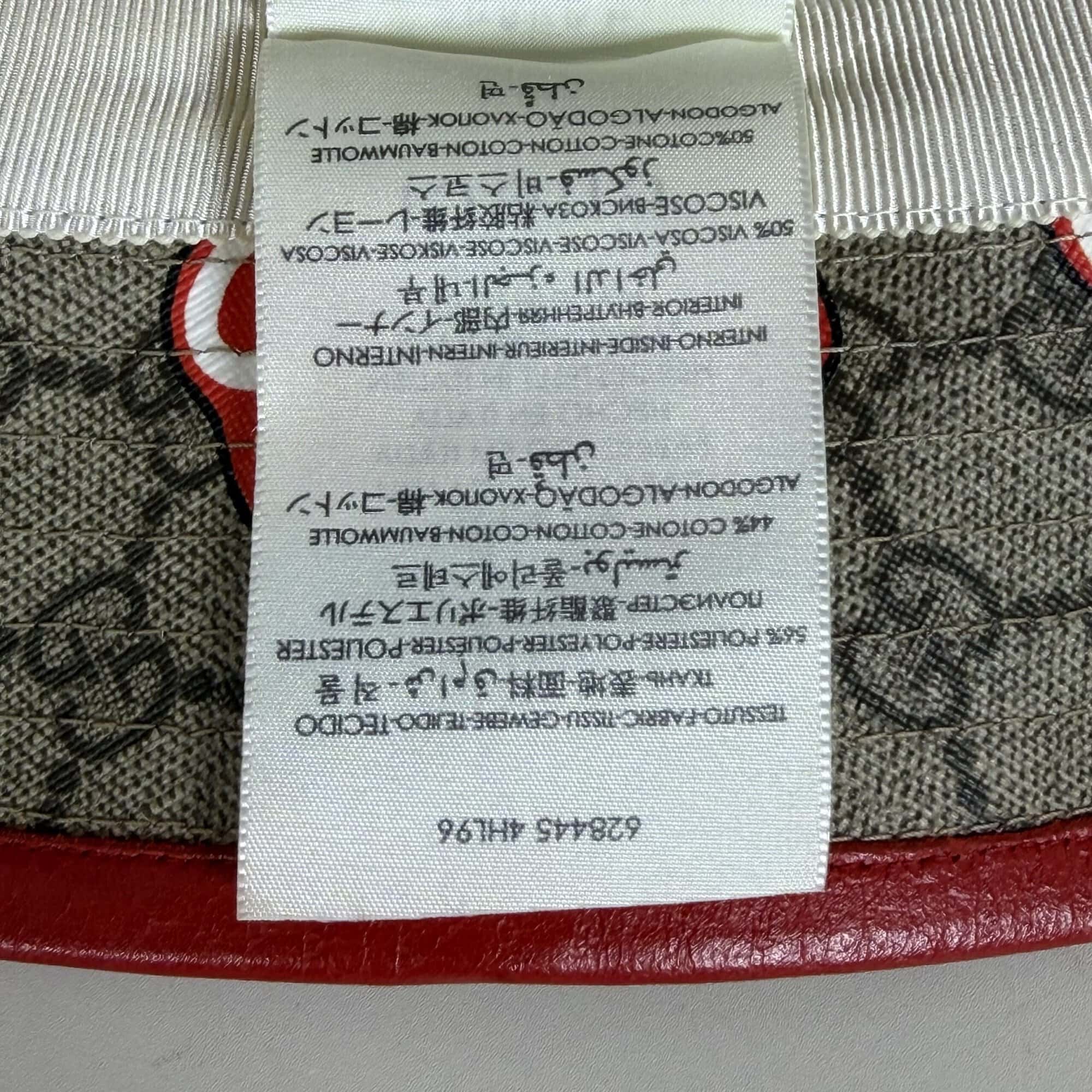 Gucci GG Supreme Monogram Les Pommes Apple Bucket Hat - Image 9