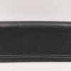 Coach Hamptons Black Leather White Contrast Stitch Long Flap Wallet