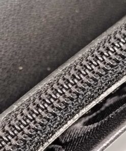 Coach Hamptons Black Leather White Contrast Stitch Long Flap Wallet - Image 9