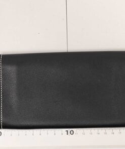 Coach Hamptons Black Leather White Contrast Stitch Long Flap Wallet - Image 2