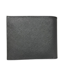 Prada Marmo Gray Saffiano Leather Debossed Logo Slim Bifold Wallet - Image 2