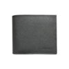 Prada Marmo Gray Saffiano Leather Debossed Logo Slim Bifold Wallet
